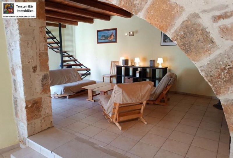 Kokkino Chorio Kreta, Kokkino Chorio renoviertes Haus mit Meerblick u. priv. Pool +++ reserviert +++ Haus kaufen